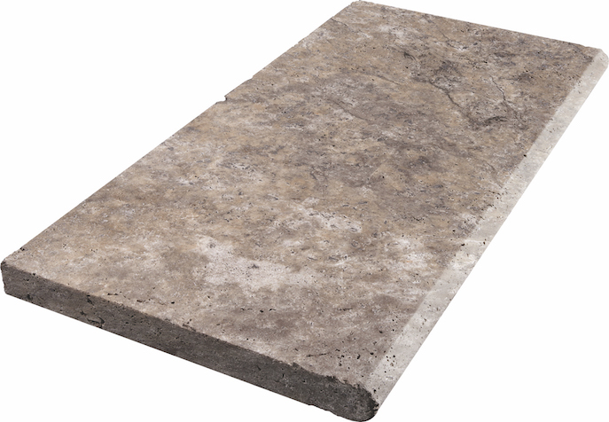 Silver Cross Cut Travertine Poolcoping  Tumbled
