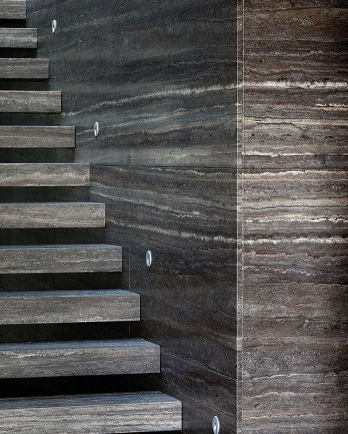 Silver Vein Cut Travertine Slab